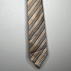 Valerio Garati Mens Multicolor 100% silk Buisness Casual Neck Tie Sz One Size